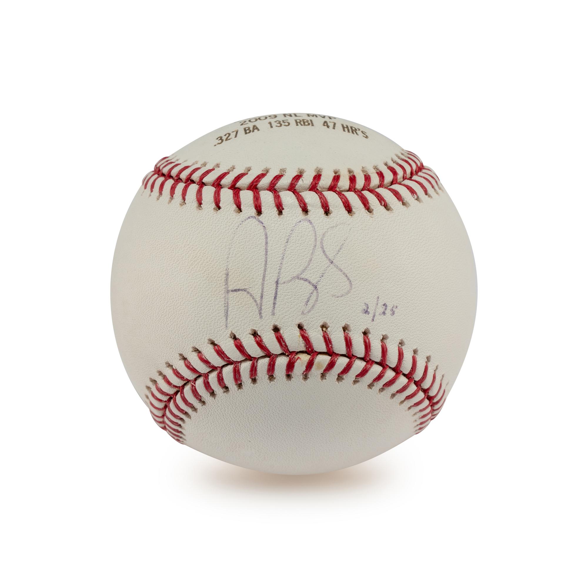 An Albert Pujols Single Signed Autograph 2009 MVP Baseball (Beckett Authentication Services)