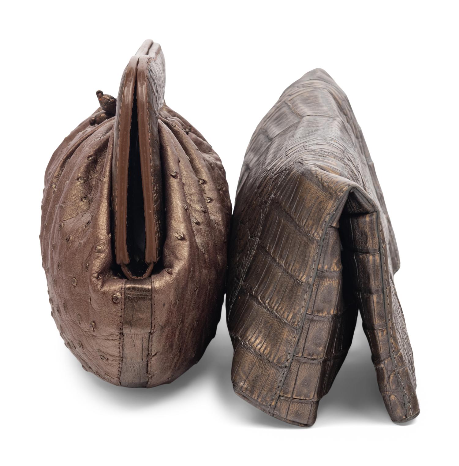 Two Nancy Gonzalez Exotic Skin Clutches