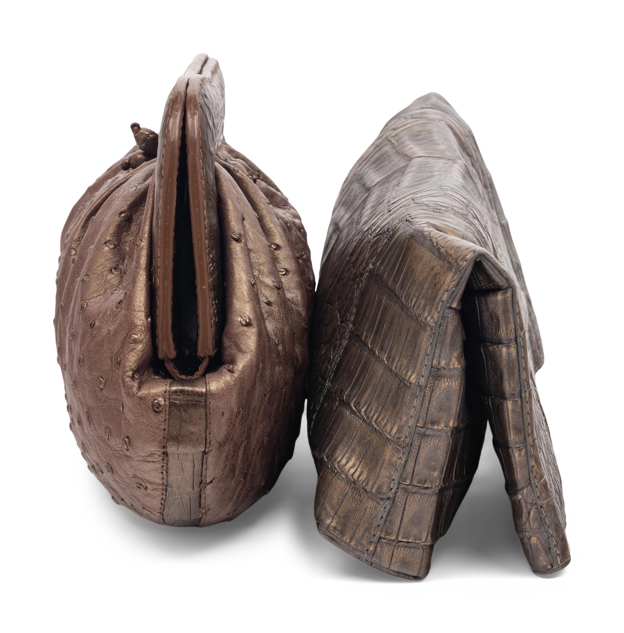 Two Nancy Gonzalez Exotic Skin Clutches