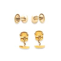 ART NOUVEAU, TWO PAIRS OF CUFFLINKS