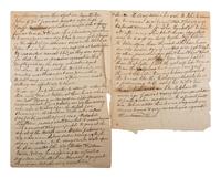 [JACKSON, Andrew (1767-1845)]. Unsigned draft letter addressed to Andrew Jackson, [ca 1828?].