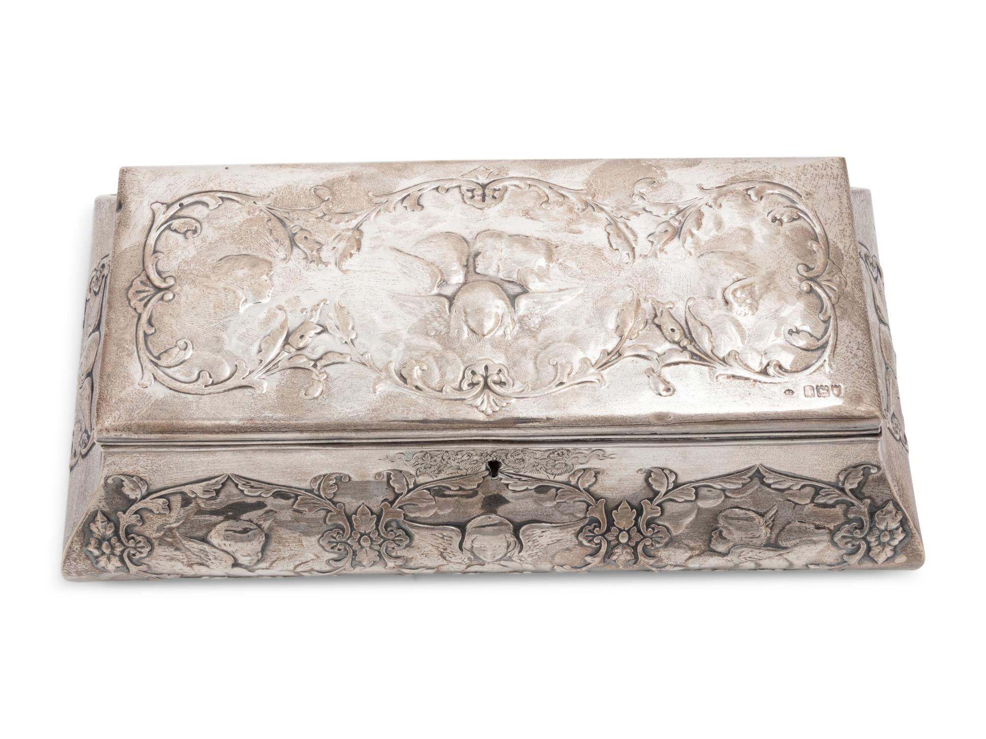 Two English Repoussé Silver-Clad Boxes