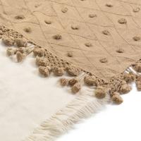 A Large Guatemalan Cotton Bedcover 9 feet 6 inches x 9 feet 4 inches.