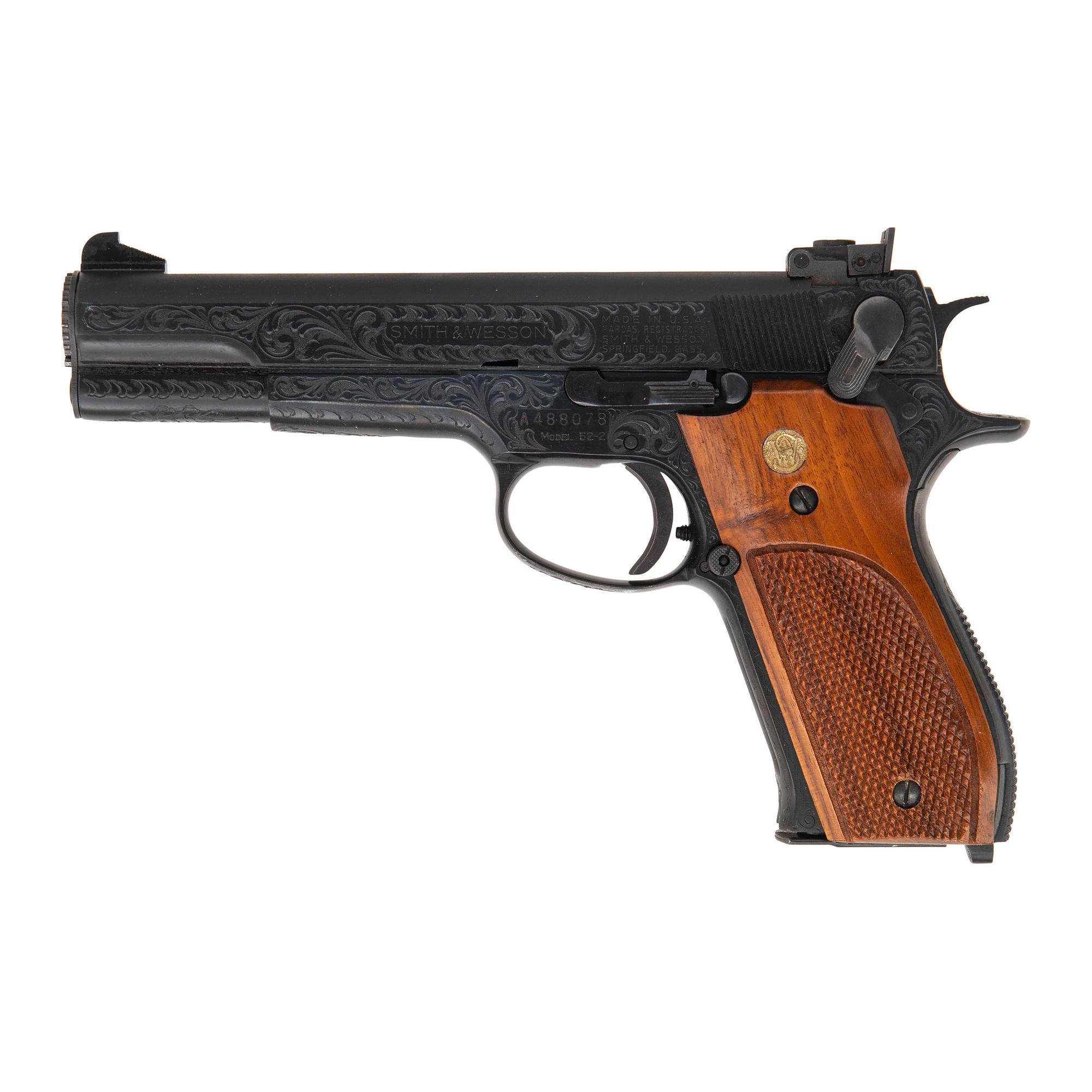 *Factory Class A Engraved Smith & Wesson Model 52-2 Pistol in Factory Box