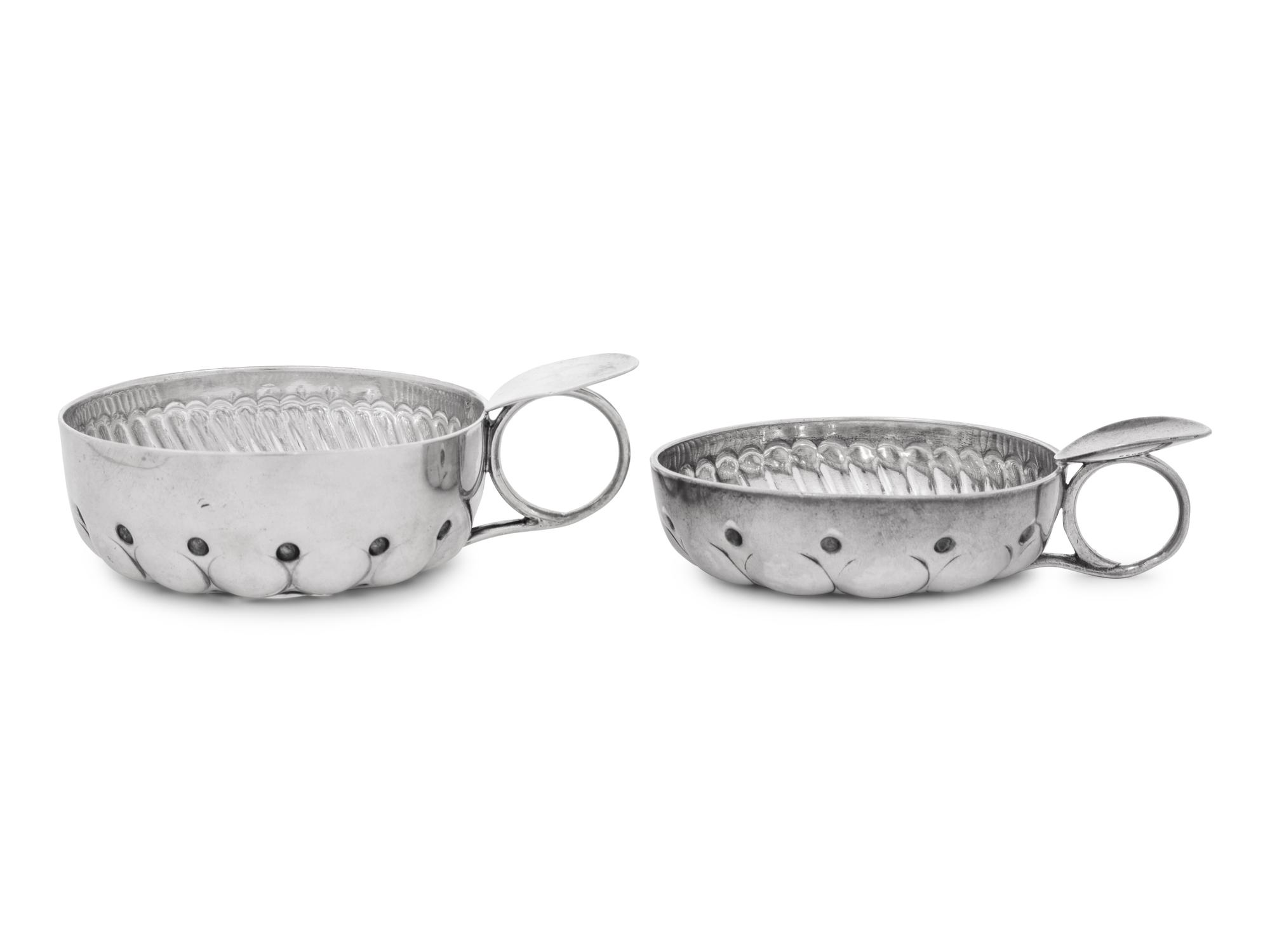 Two Silver Wine Tasters
