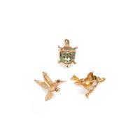 COLLECTION OF YELLOW GOLD ANIMAL BROOCHES