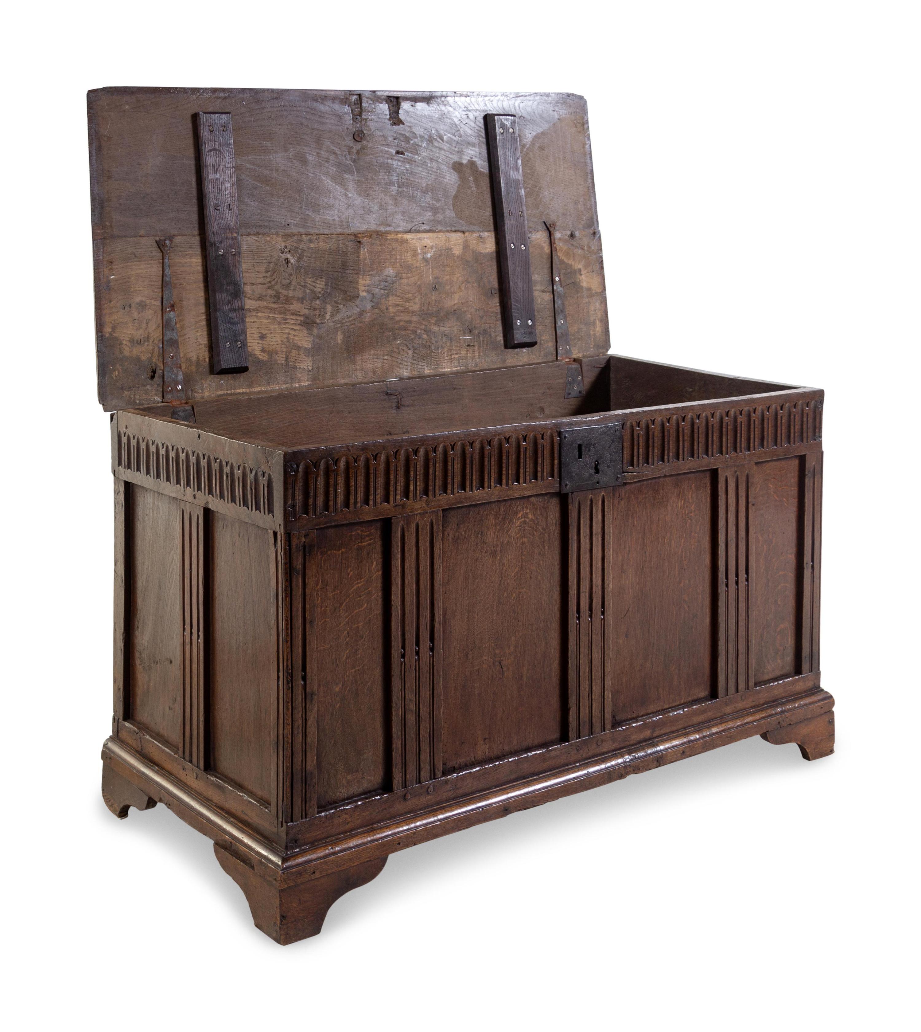 A Continental Oak Blanket Chest