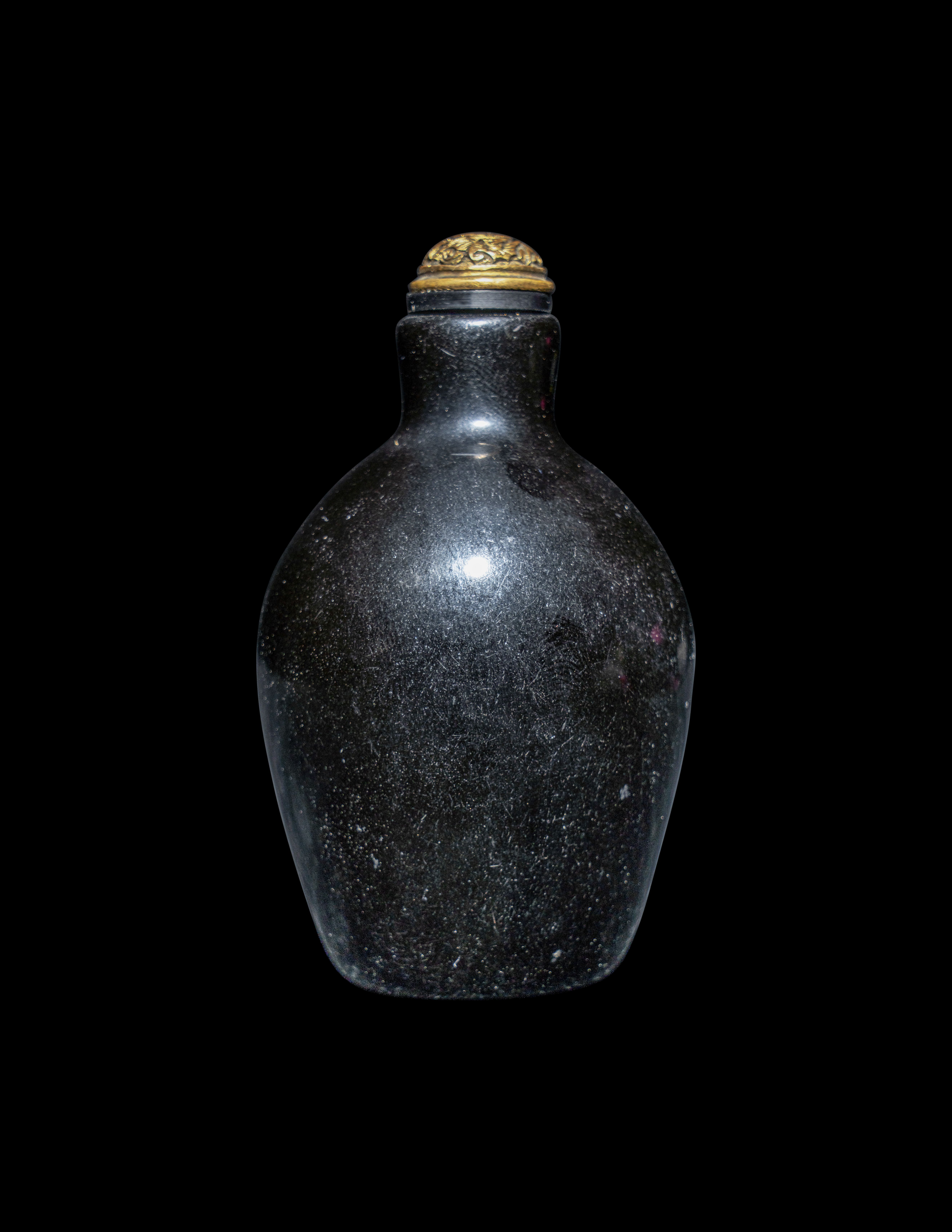 中国帰依壺　MA347 A Chinese Jet Snuff Bottle | Freeman's