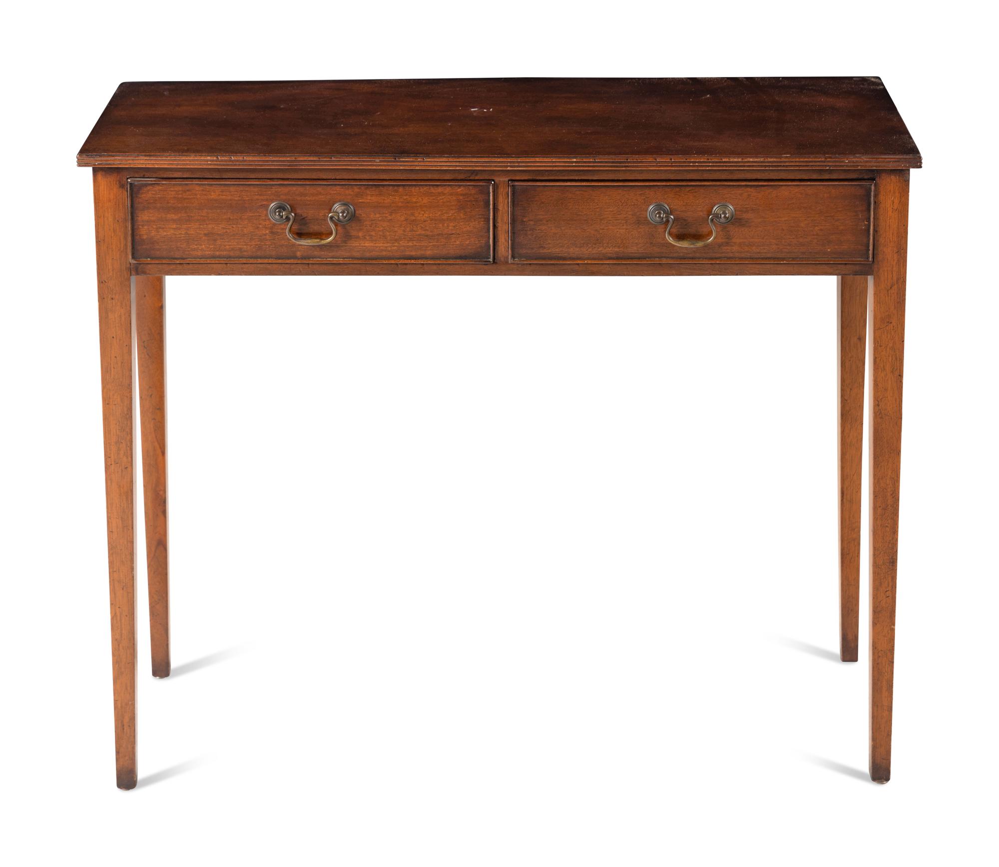 A George III Style Mahogany Console Table