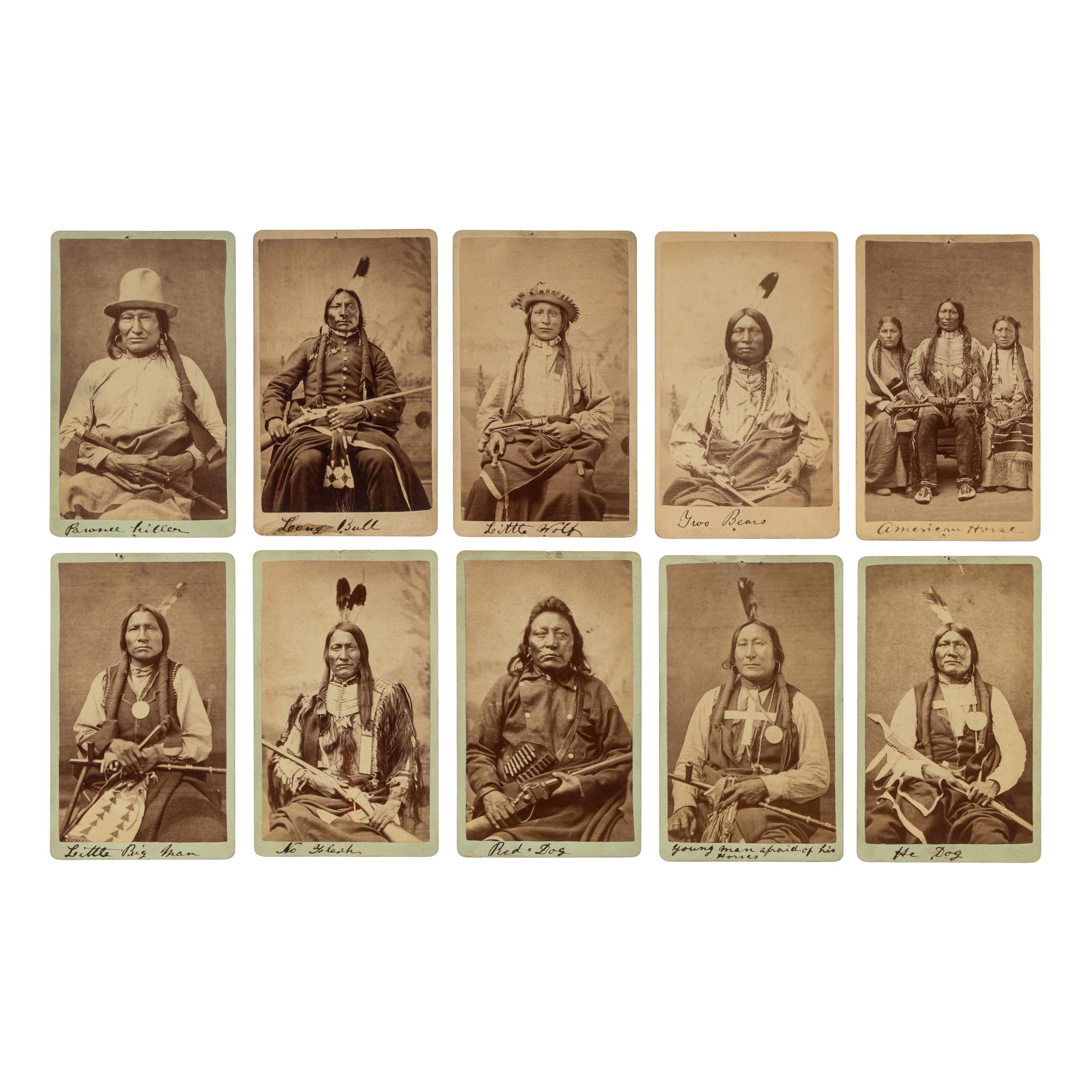 Sioux Chiefs and Warriors Taken at the Red Cloud Agency, ca 1877