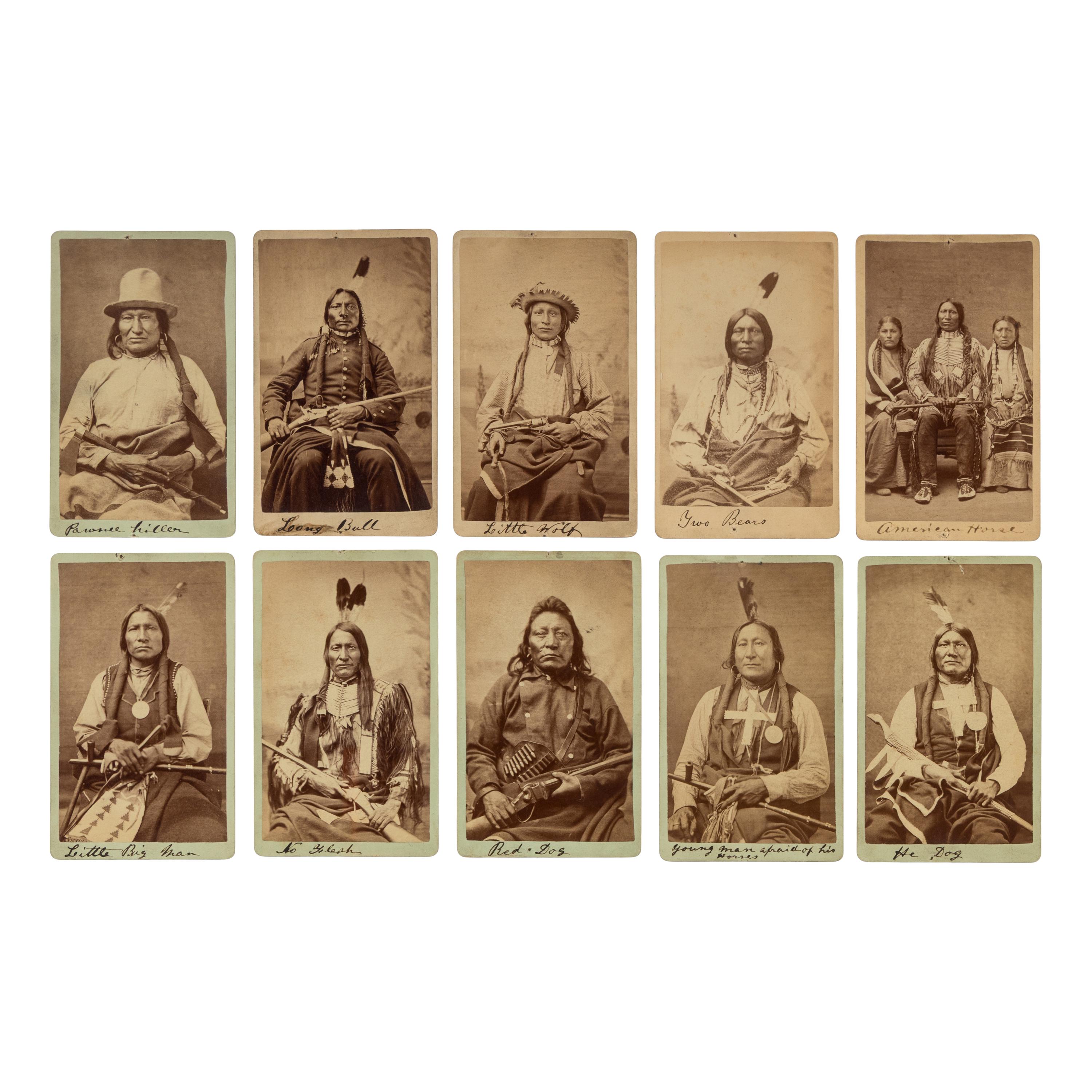 Sioux Chiefs and Warriors Taken at the Red Cloud Agency, ca 1877