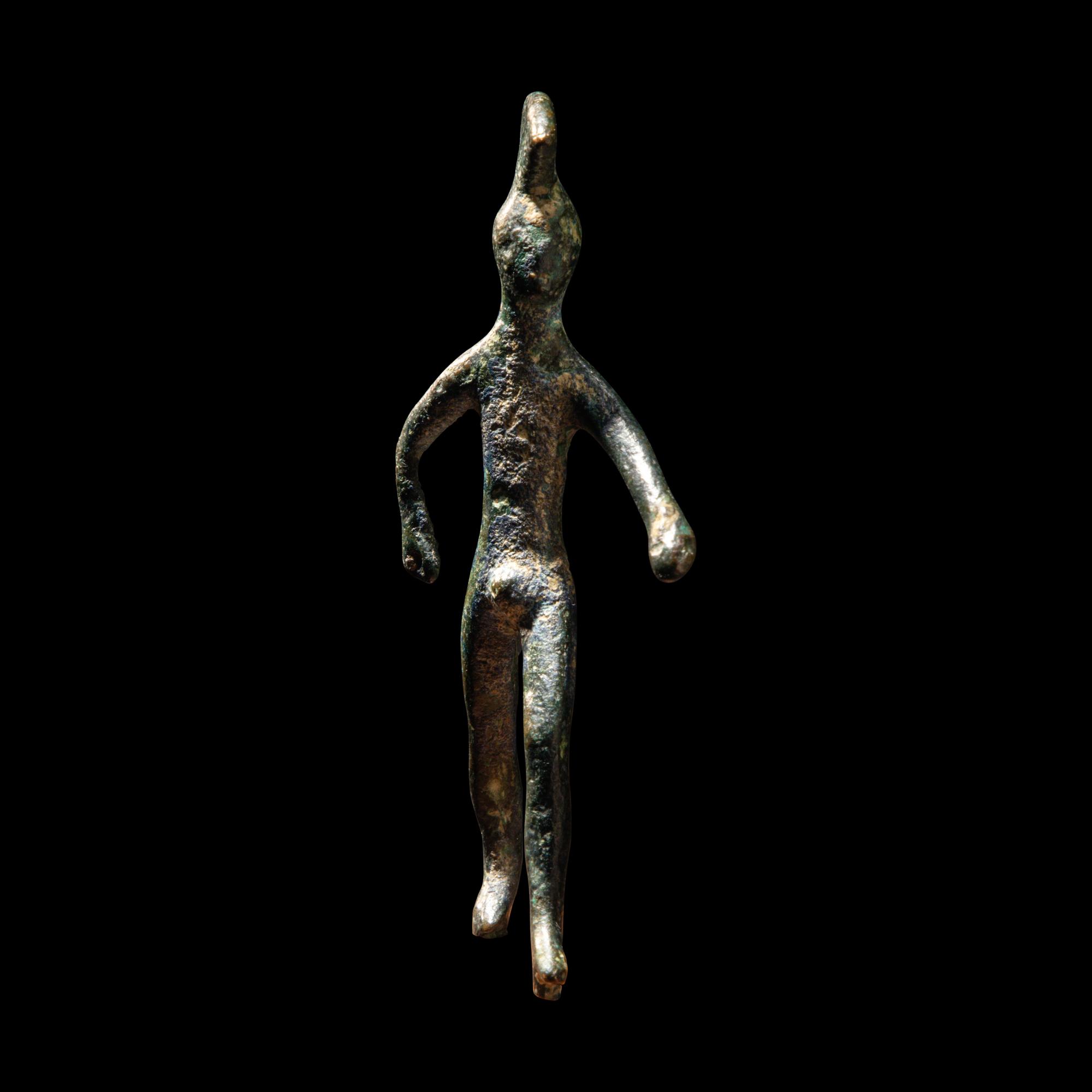 An Etruscan Bronze Figure