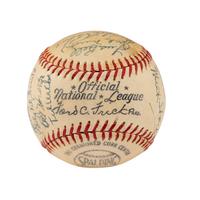 A 1952 Pittsburgh Pirates Team Signed Autograph Baseball