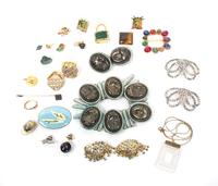 An Assortment of Miscellaneous Costume Jewelry,