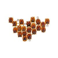 GRIMA, CITRINE AND DIAMOND BROOCH