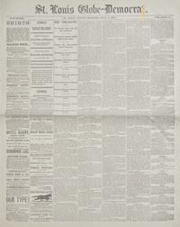 [Indian Wars] [Custer, George A.] A Secretary of State's Copy of This St. Louis Newspaper, Reporting on the Recent Battle of Little Big Horn: "The Horrible Story...Confirmed"