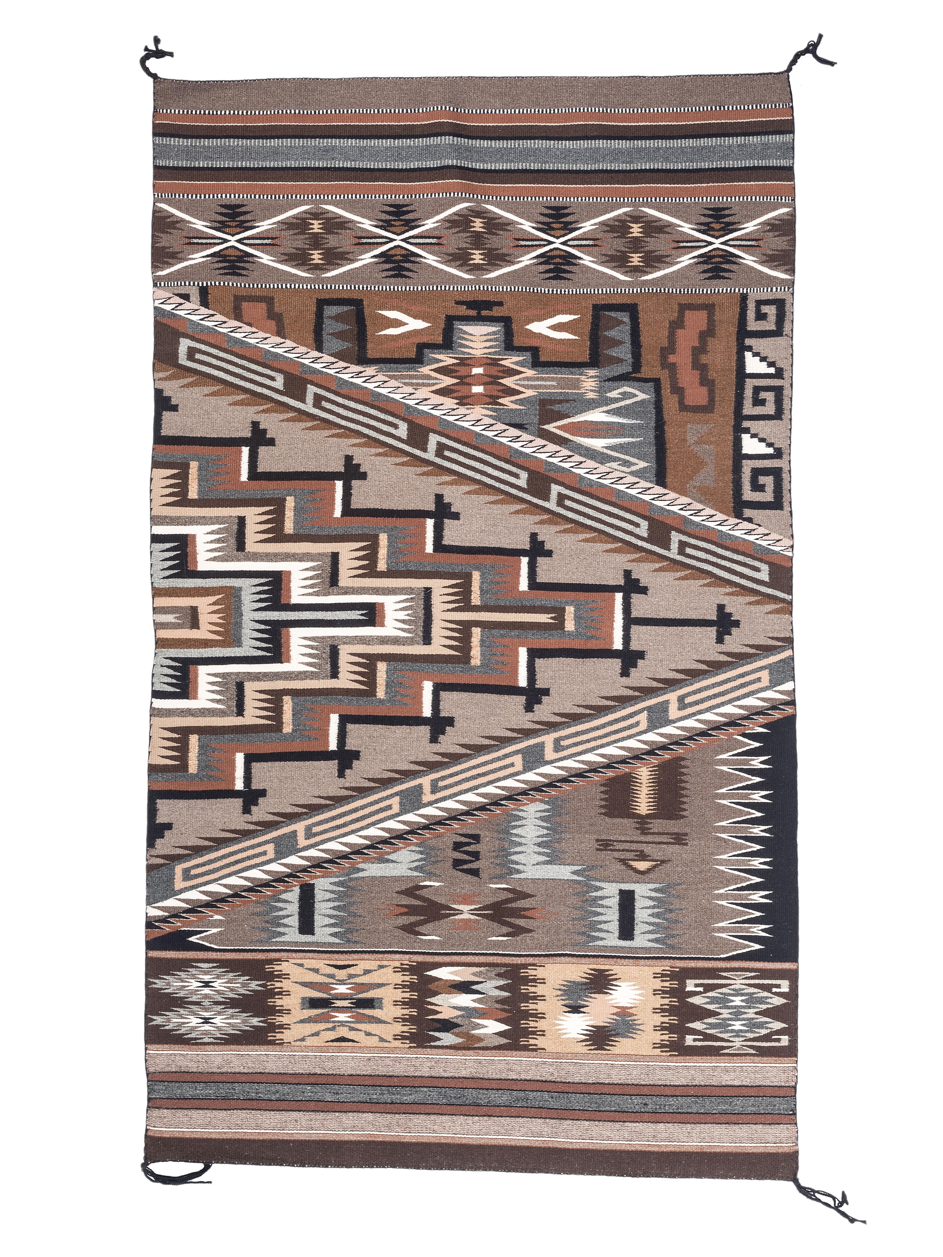 Award Winning Navajo Weaving, Blue Canyon Pattern