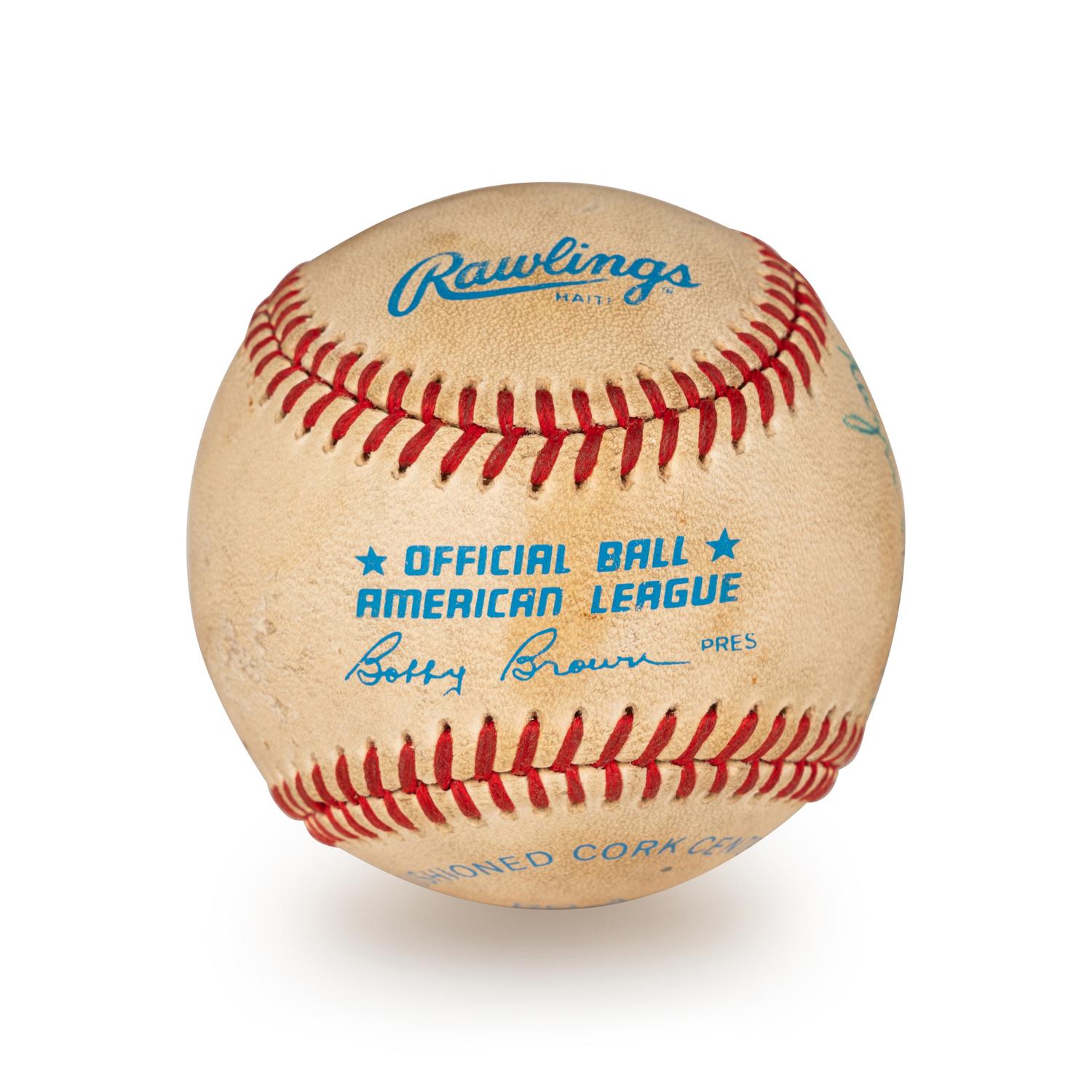 A Mickey Mantle and Roger Maris Dual Signed Autograph Baseball (Beckett Authentication Services Letter BAS Certified),