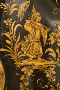A Pair of English Japanned, Patinated and Gilt Metal Wall Sconces