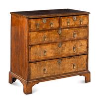 A George II Walnut Chest of Drawers