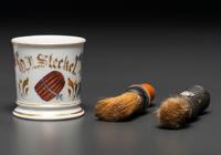 A Cigar Maker's Porcelain Occupational Shaving Mug