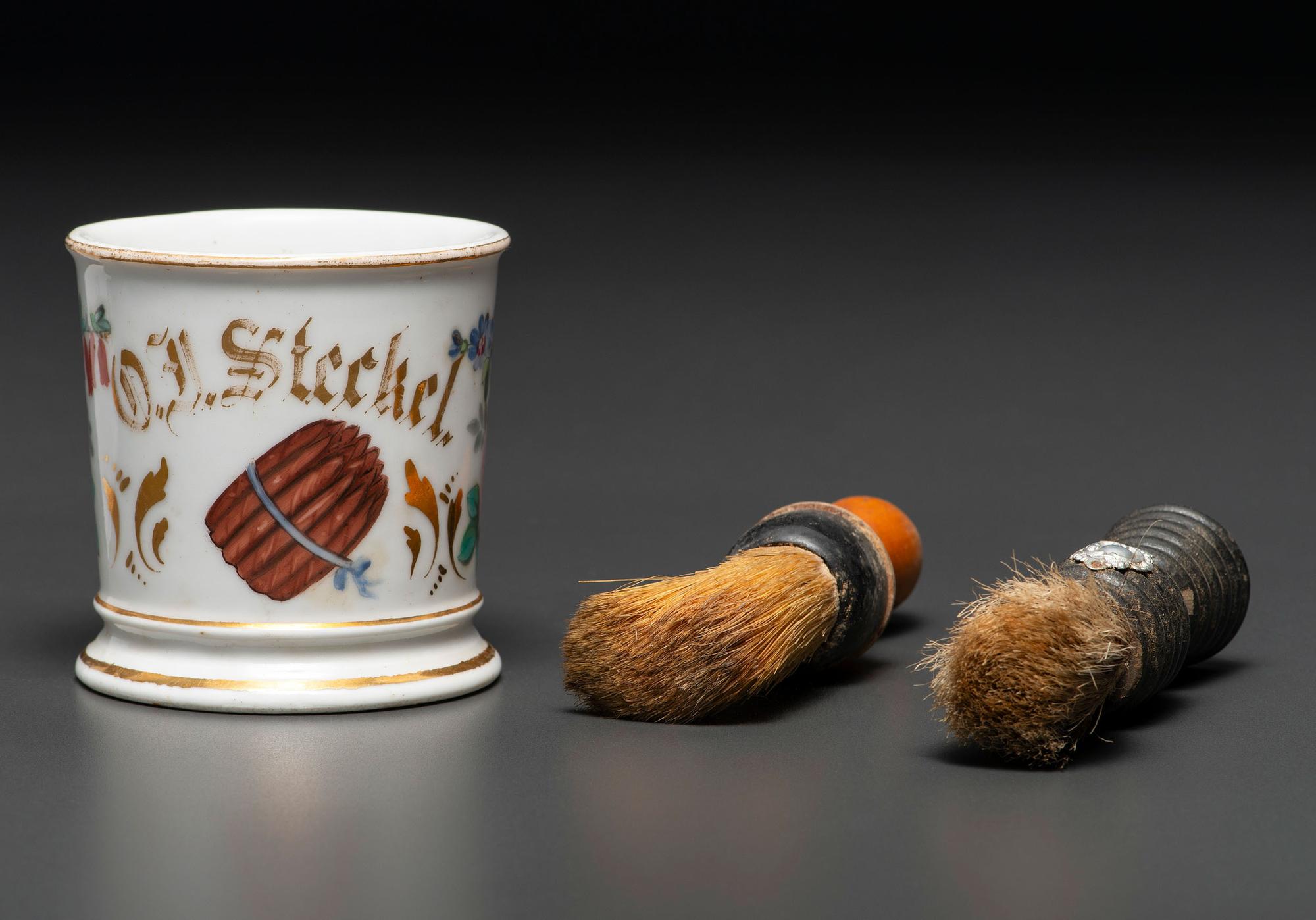 A Cigar Maker's Porcelain Occupational Shaving Mug