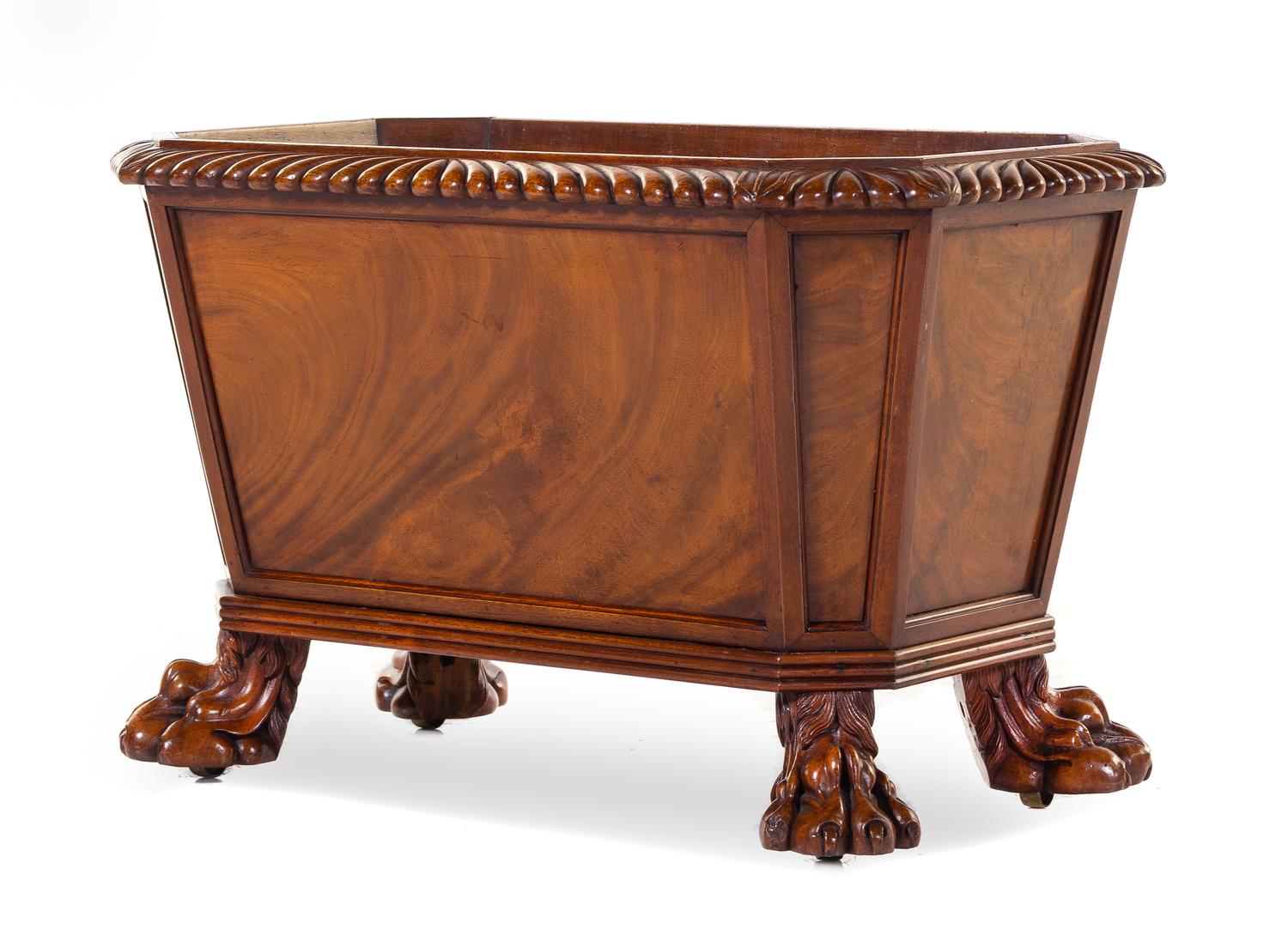 A Regency Mahogany Cellarette Height 19 x width 30 x depth 17 1/2 inches. — SECOND QUARTER 19TH CENTURY