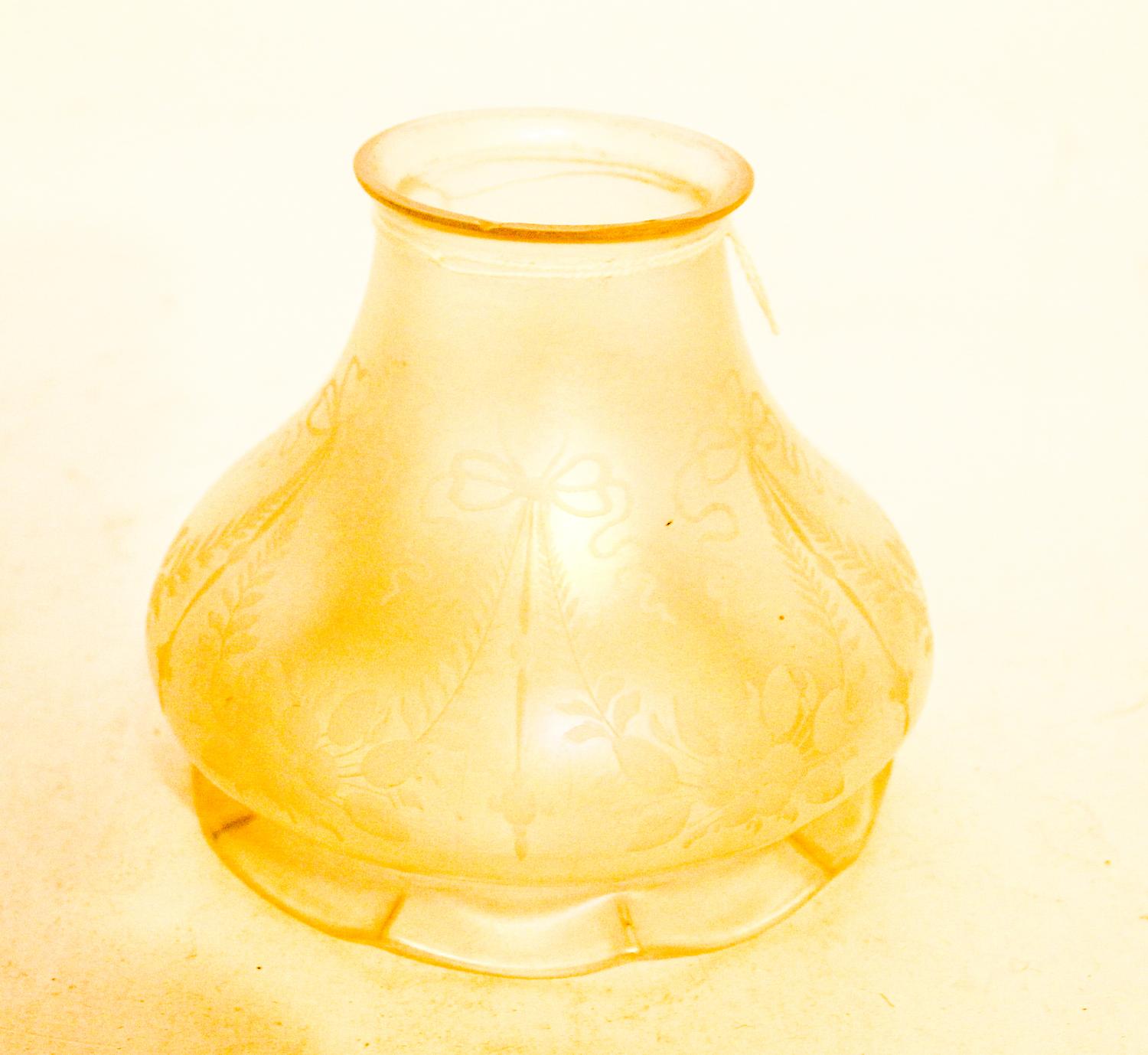 A Steuben Verre de Soie Glass Shade Height 4 inches.