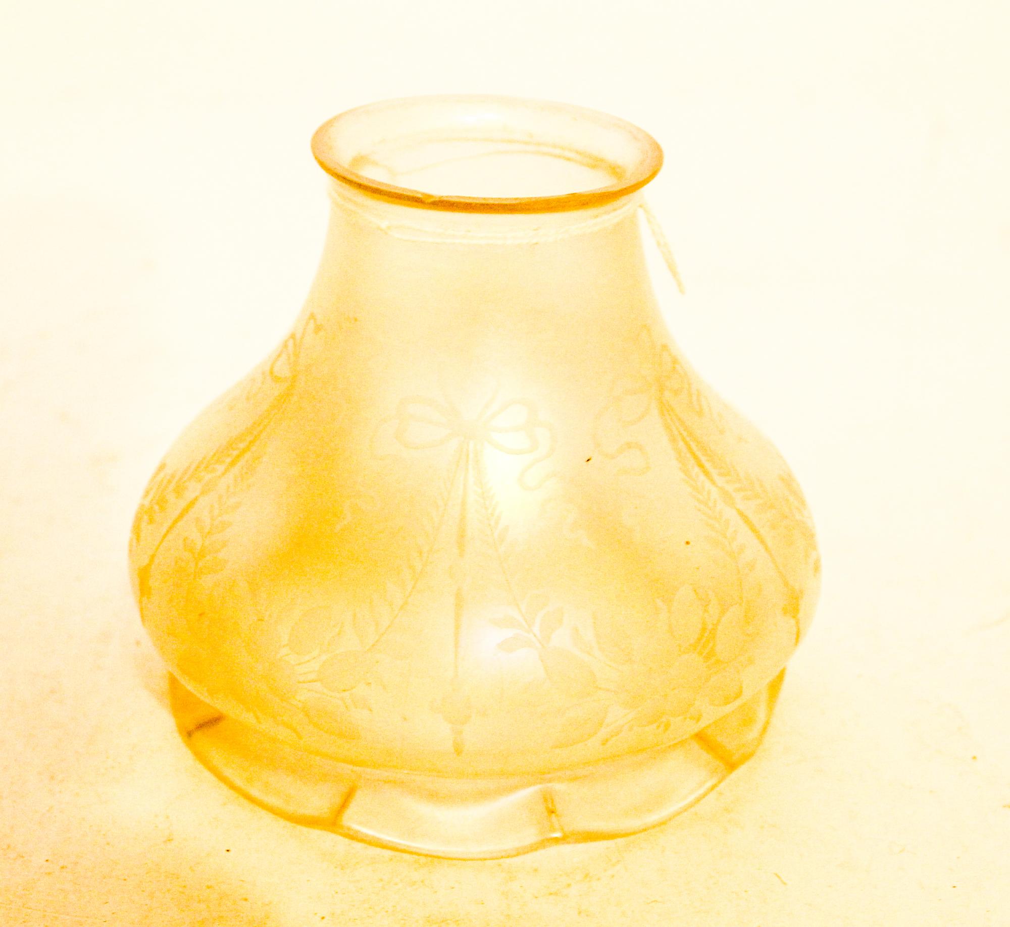 A Steuben Verre de Soie Glass Shade Height 4 inches.