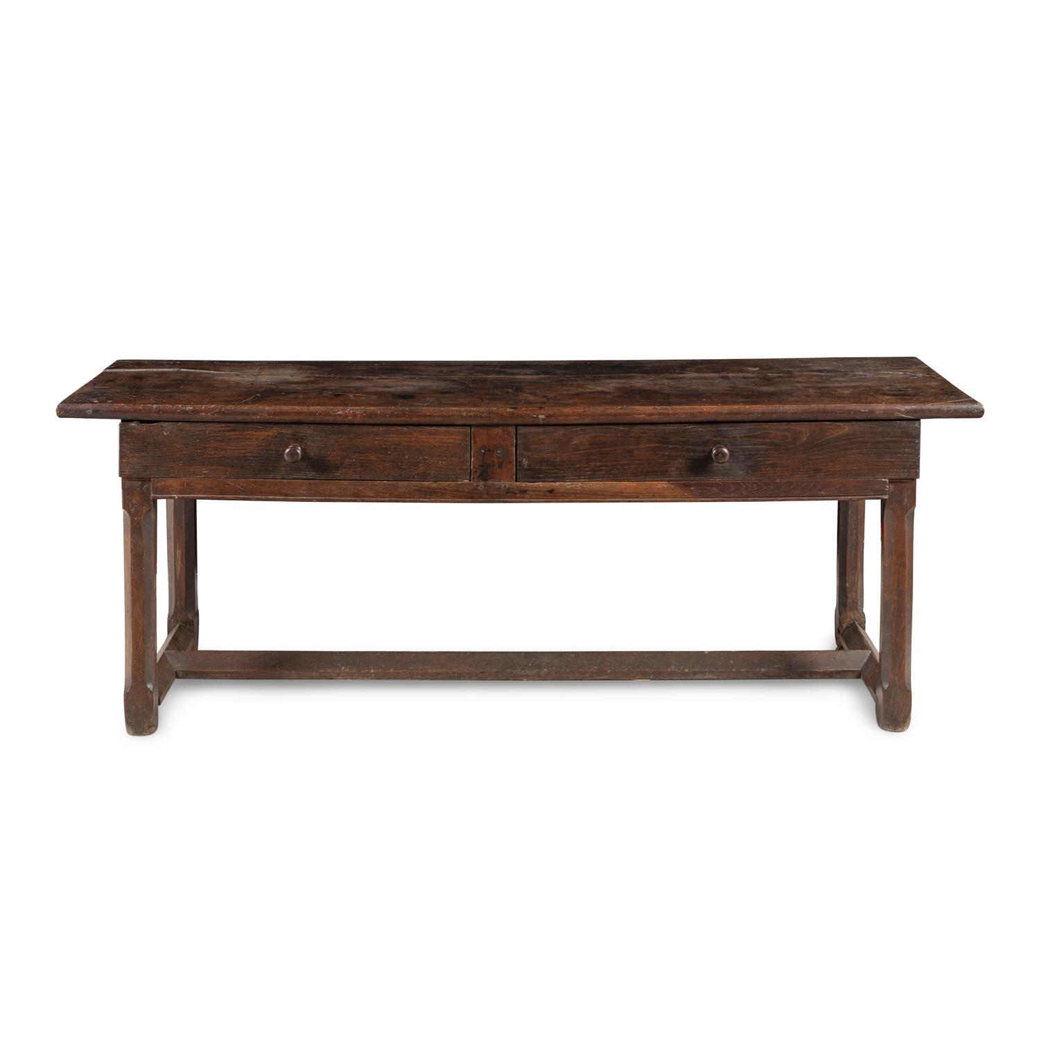 A Baroque Carved Oak Refectory Table