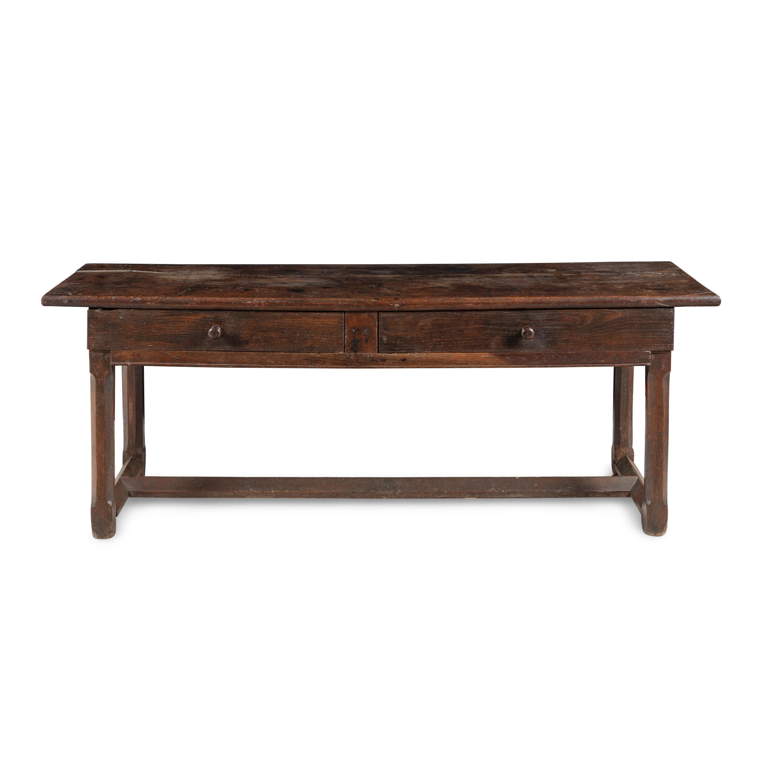 A Baroque Carved Oak Refectory Table