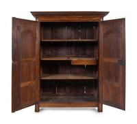 A Louis XIII Style Carved Walnut Armoire