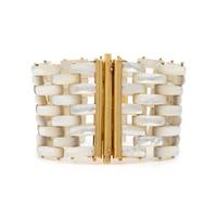 Angela Pintaldi, Two Mother-of-Pearl and Yellow Gold Bracelets