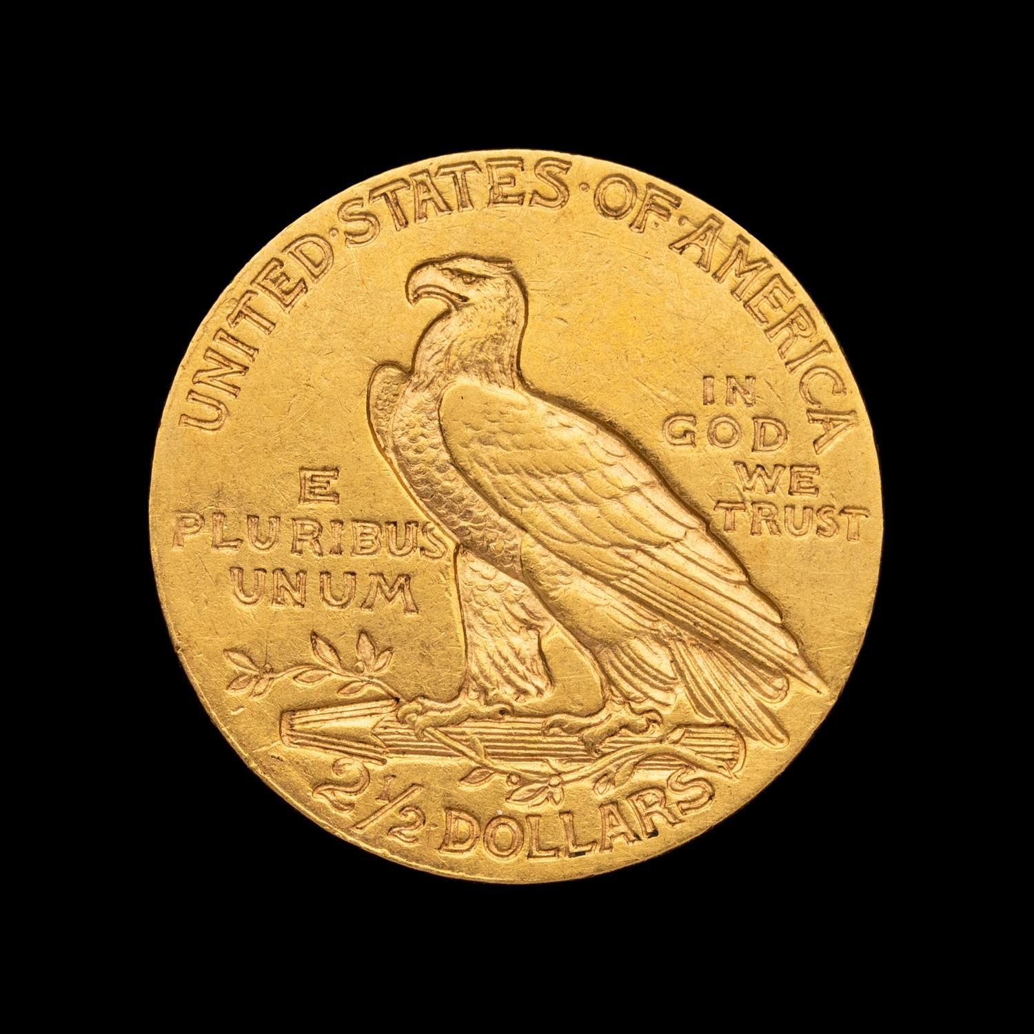 A 1908 Indian Head $2.50 Gold Coin