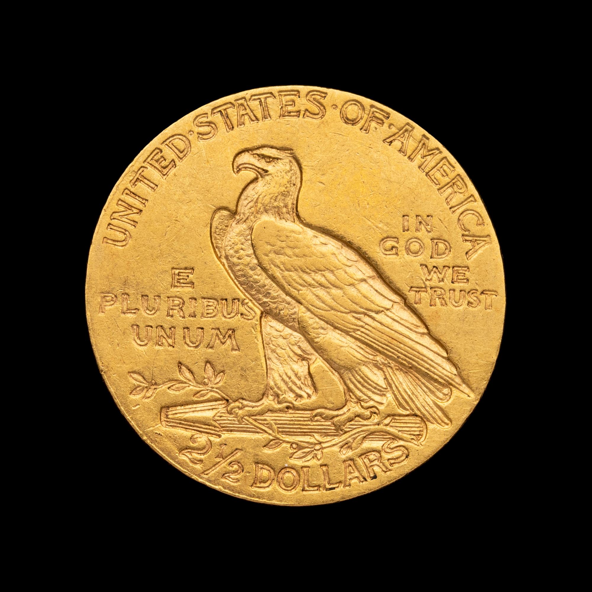 A 1908 Indian Head $2.50 Gold Coin