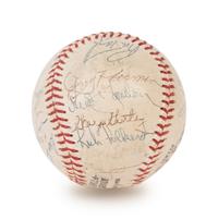 A Vintage 1970 New York Mets Team Signed Autograph Baseball Including Nolan Ryan and Tom Seaver (PSA Authentic)