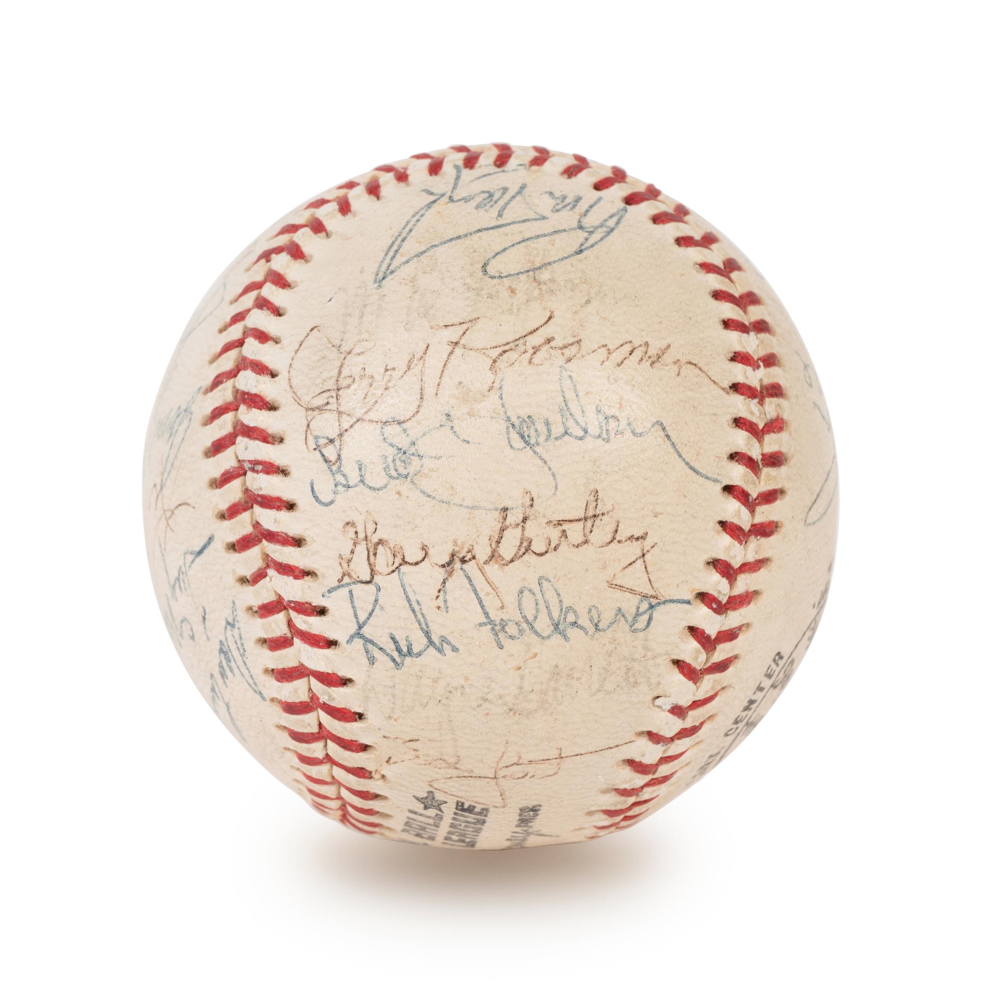 A Vintage 1970 New York Mets Team Signed Autograph Baseball Including Nolan Ryan and Tom Seaver (PSA Authentic)