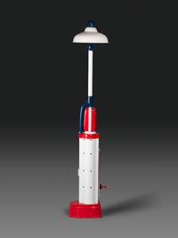An Eco Islander Air Meter with Light Pole