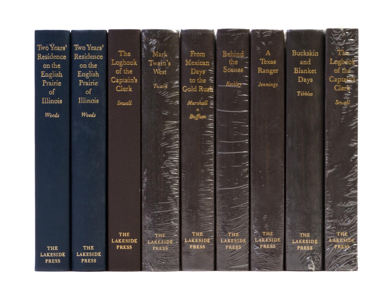 (LAKESIDE PRESS) Nine books.