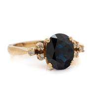 SAPPHIRE AND DIAMOND RING