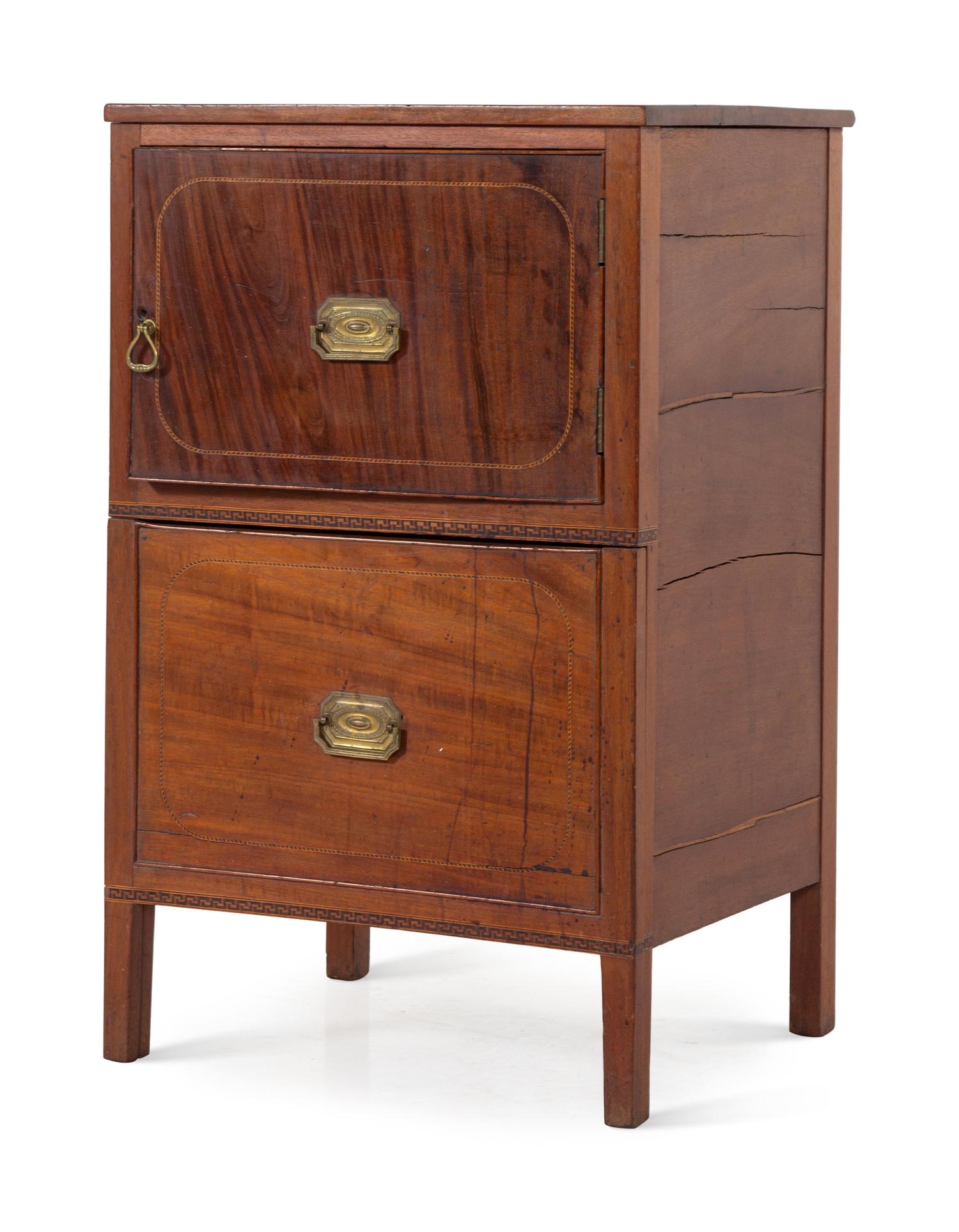 A George III Style Mahogany Bedside Commode — 19TH CENTURY