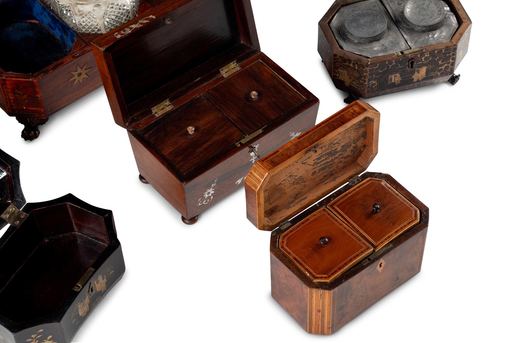 A Collection of Tea Caddies