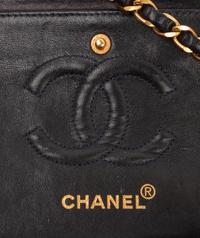 Chanel Navy Classic Medium Double Flap, 1996-97