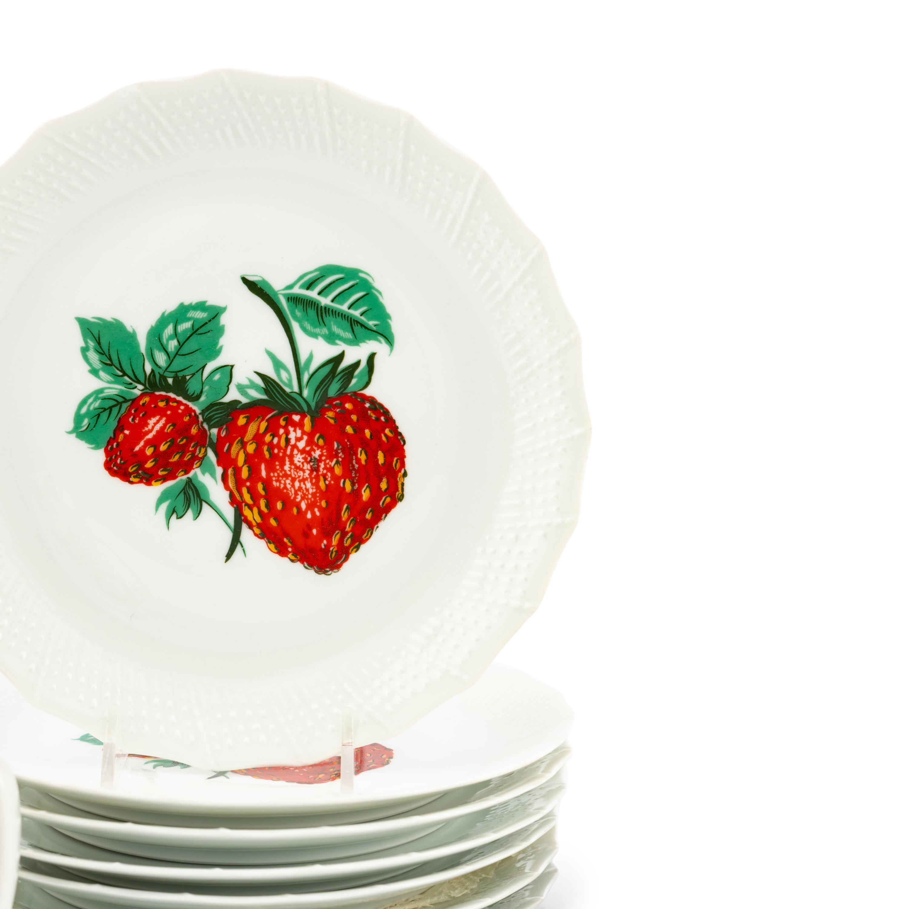 A Collection of Strawberry-Themed Tableware
