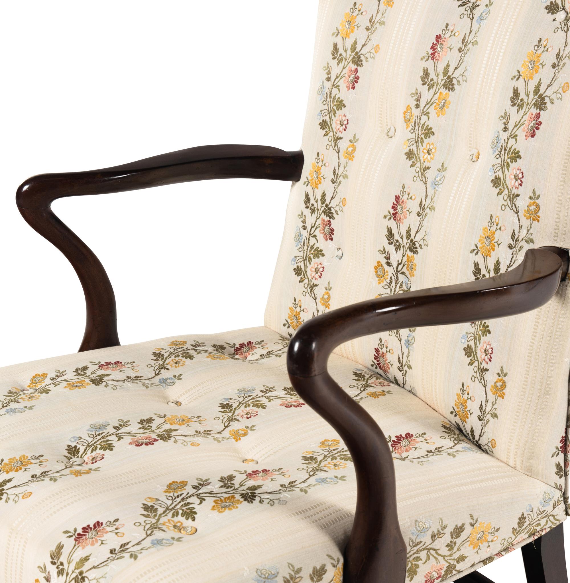 An English Mahogany Lolling Chair