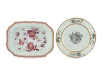 Two Chinese Export Porcelain Plates