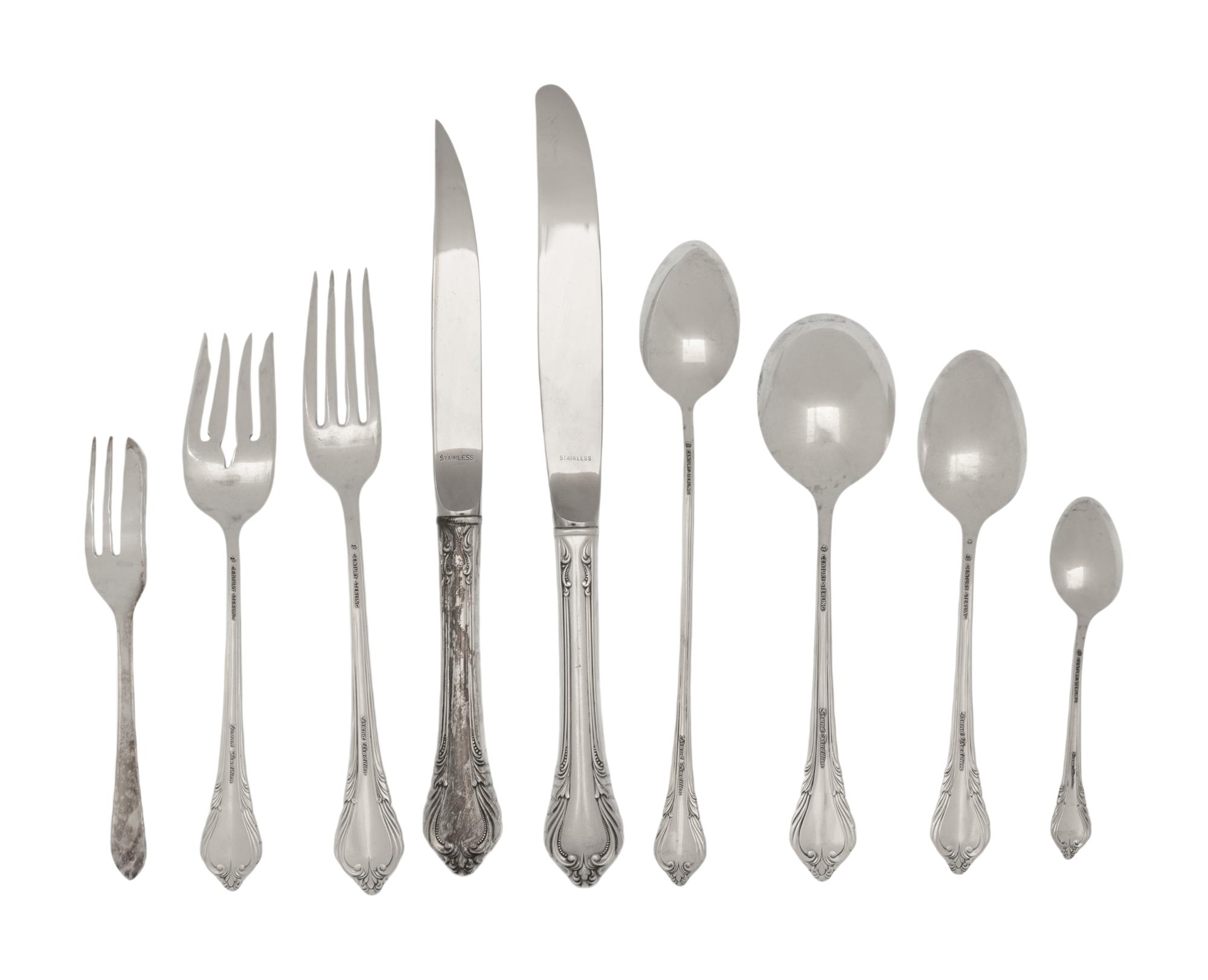 An American Silver Flatware Service
