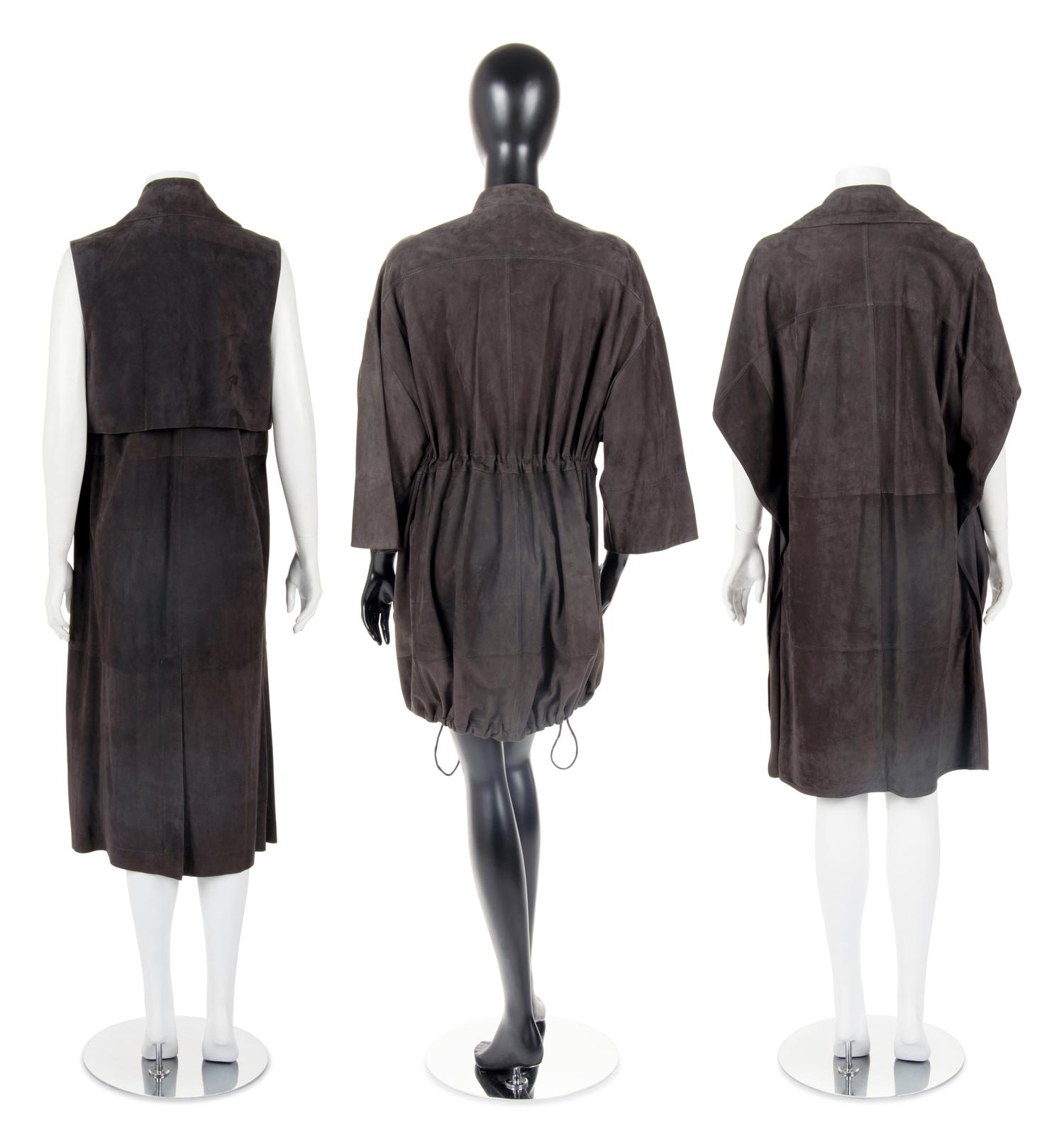 Three Brunello Cucinelli Suede Pieces