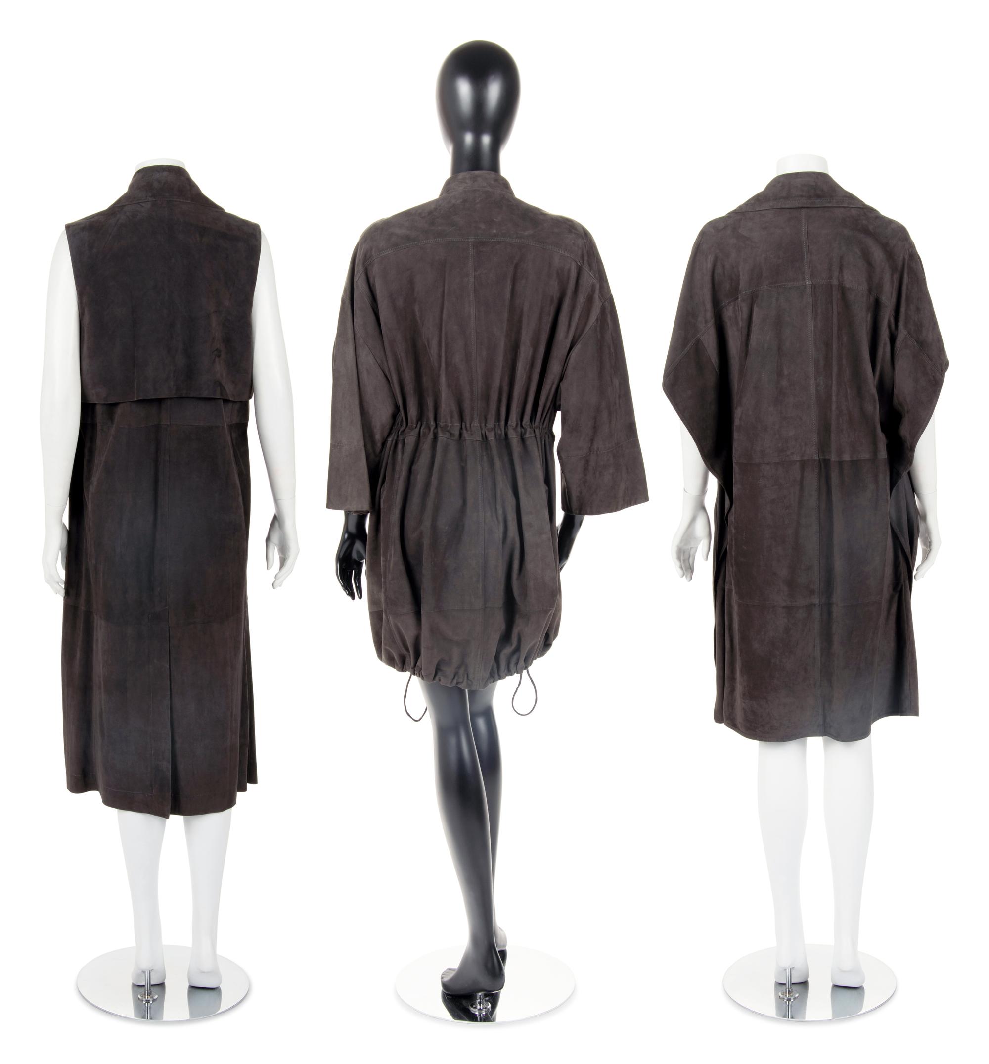 Three Brunello Cucinelli Suede Pieces
