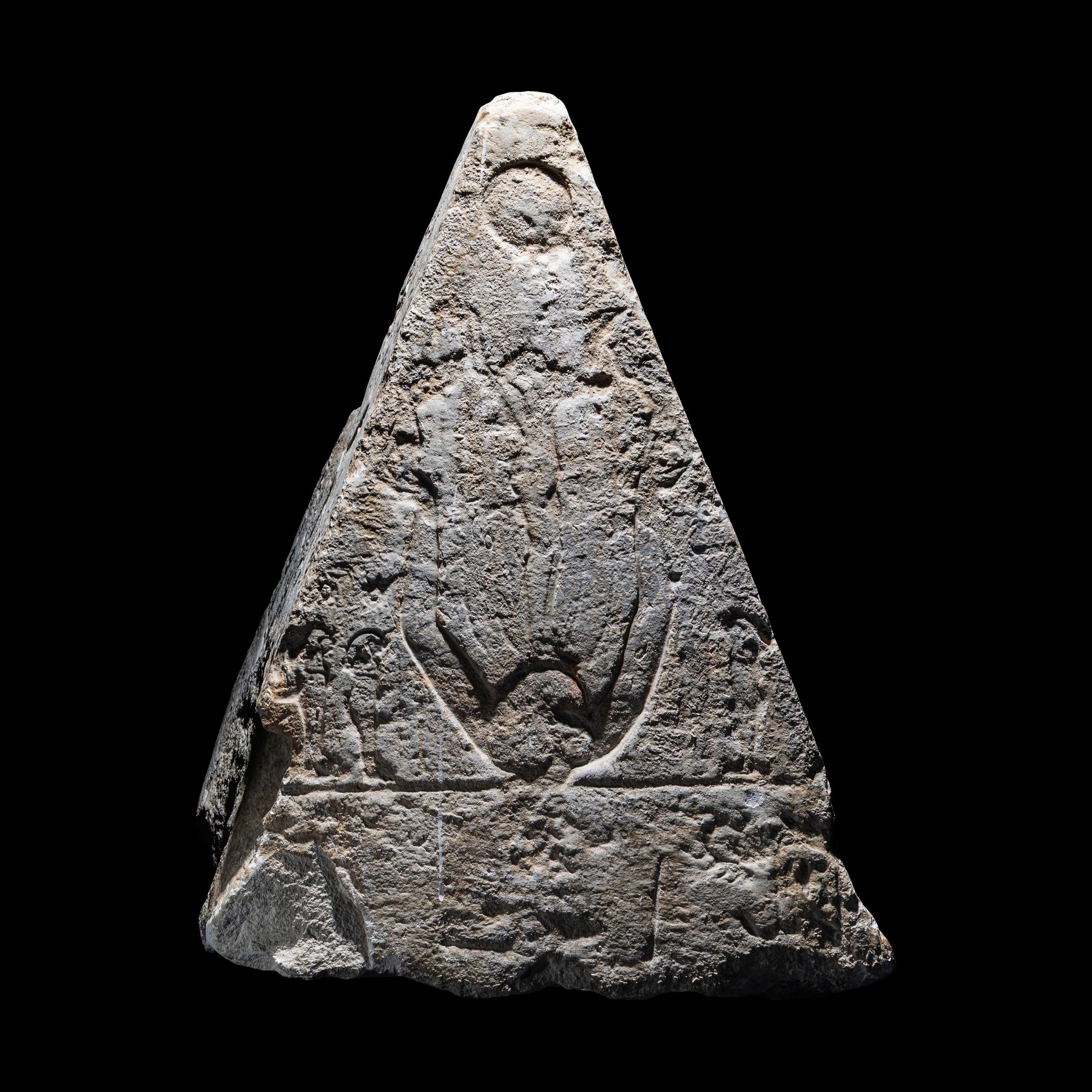 An Egyptian Limestone Pyramidion